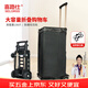 喜路仕小推車(chē)拉貨平板車(chē)輕便折疊行李車(chē)四輪承重100斤BY04配黑布袋