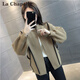 拉夏貝爾（La Chapelle）短外套女裝2026年春秋新款時(shí)尚寬松小個(gè)子法式名媛外套風(fēng)衣上衣冬 卡其色 M 105-115斤