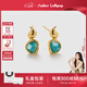 Amber Lollipop天河石耳環(huán)女獨特輕奢耳釘小眾耳飾三八女神節生日禮物送女友老婆 藍色(葫系列)