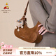 稻草人包包女包2026新款秋冬百搭腋下包復古時(shí)尚單肩包生日禮物送女生 棕色