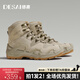 德賽（DESAI）戶(hù)外徒步鞋男防滑耐磨登山鞋減震越野跑鞋潮流百搭增高休閑跑步鞋 沙色【高幫】 40