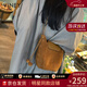 viney牛皮水桶包包女包品牌斜挎包單肩包生日三八38女神節禮物老婆 【焦糖棕】3.8節送媽媽高檔實(shí)用洋氣小包 小眾品牌時(shí)尚百搭休閑腋下包