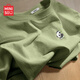 名創(chuàng  )優(yōu)品（MINISO）t恤男夏季親膚透氣短袖男款國風(fēng)熊貓新款純棉寬松男士半袖打底衫 棕櫚綠(mt熊貓啃竹胸標) L /175(正品保障)