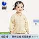迷你巴拉夏季新款男童女童純棉防曬空調衫寶寶親膚柔軟外套 煙灰卡50524 90