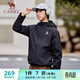 駱駝（CAMEL）戶(hù)外登山服中性加絨防潑水風(fēng)衣外套 C34CW0L4626A 幻影黑 XL