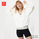 優(yōu)衣庫女裝便攜式防紫外線(xiàn)連帽外套/防曬服26春夏新款485671 00 白色 M