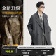 伯爵卓爾高端全羊毛雙面呢大衣100%男士2025秋冬季新款中長(cháng)款通勤男裝外套 山巖灰（中長(cháng)款） 【二代-石墨烯/鵝絨內膽】 2XL (185)