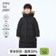 jnby by JNBY新款江南布衣童裝長(cháng)款連帽羽絨服A型寬松25冬男女童1PBC12230 001/本黑 160 cm 充絨量252g
