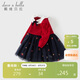 戴維貝拉（DAVE＆BELLA）兒童抗靜電毛衣連衣裙女童網(wǎng)紗裙子女寶春裝