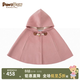 PawinPaw小熊童裝年秋冬嬰幼童斗篷外套女寶寶大衣綿羊毛拜年過(guò)年 粉色/25 100