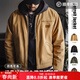 馬登工裝美式復古底特律棉衣外套男J001獵裝夾克棉服上衣春冬翻領(lǐng)棉襖 卡其色 【經(jīng)典版/男士棉服/加厚棉襖男/衣服冬季】 L