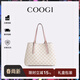 COOGI包包女款2025年輕奢品牌女士手提托特包情人節生日禮物送女友老婆 米白