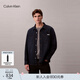 Calvin KleinJeans春秋男士美式潮流復古簡(jiǎn)約ck布標貼袋純棉牛仔襯衫外套
