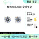 IDC河南人工培育鉆石經(jīng)典四爪耳釘閃耀PT950鉑金耳飾送女友節日禮物 PT950鉑金【NGTC國檢證書(shū)】 50分【一對共1克拉】