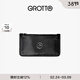 GROTTO個(gè)樂(lè )經(jīng)典箭頭標真皮輕奢簡(jiǎn)約多卡位卡包卡夾禮物女神節 經(jīng)典黑