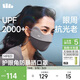 蕉下（beneunder）防暴曬防曬口罩女防曬遮陽(yáng)面罩全臉?lè )雷贤饩€(xiàn)深花灰MP831