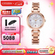 西鐵城（CITIZEN）手表女光動(dòng)能機芯電波表Xc系列女表帶日期 5年保修 38婦女節禮物 ES9468-51A
