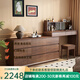梵艾奇中式實(shí)木梳妝臺臥室2025新款化妝桌斗柜一體可伸縮儲物收納柜妝臺 【SST909-9-160】主桌長(cháng)100cm+九斗柜長(cháng)160cm