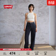 Levi's李維斯26年春夏新款女士美式BAGGY經(jīng)典高腰寬直筒牛仔褲 深藍色 001UP-0016 25 (31)