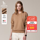 哈吉斯（HAZZYS）女裝 秋季女士【PHIZ系列】純棉休閑風(fēng)落肩衛衣女 米色BI XL (170/92A 42)