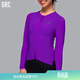 GRC桀驁無(wú)盡 騎行服純色系列防曬長(cháng)袖上衣反光公路自行車(chē)騎行服女 紫色 XL