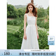 范思藍恩清新氣質(zhì)吊帶連衣裙女2024夏季新款無(wú)袖背心裙子12510 白色（無(wú)袖） M