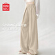名創(chuàng  )優(yōu)品（MINISO）闊腿褲女2026新款夏季輕薄款慵懶風(fēng)寬松褲子微胖mm大碼女褲山本褲