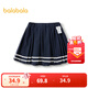 巴拉巴拉童裝兒童裙子短裙女童學(xué)院風(fēng)百褶裙夏季裙褲時(shí)尚百搭褲子 深藍80821 110 cm