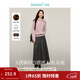 茵曼（INMAN）2025秋冬女裝新款簡(jiǎn)約通勤百褶半身裙A字大擺顯瘦中長(cháng)款裙子 貴族灰-秋冬款 順滑毛感 M