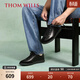 THOM WILLS【舒適軟內里】黑色德訓鞋男真皮透氣通勤時(shí)尚休閑鞋運動(dòng)鞋冬季 黑色G792 40 /7碼