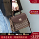 viney斜挎包包女包品牌單肩包媽媽包中年生日三八38女神節禮物老婆 【咖啡色】3.8節送女友高檔實(shí)用洋氣輕奢小方包 時(shí)尚百搭休閑小眾手提包