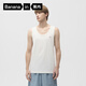 蕉內棉棉301H男士背心100%純棉窄肩全棉家居服春夏季無(wú)袖無(wú)側縫睡衣