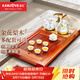 金灶（KAMJOVE）花梨木茶盤(pán)套裝 實(shí)木茶臺自動(dòng)上水茶具套裝 茶道家用電茶盤(pán) R-800 搭配G9茶藝爐 陶瓷茶具 茶渣桶