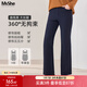 MsShe【高彈力微喇叭牛仔褲】大碼女裝2026春秋裝胖mm顯瘦長(cháng)褲子 牛仔深藍色現貨 2XL