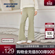 斯凱奇（Skechers）春夏新款褲子女涼感運動(dòng)長(cháng)褲松緊腰喇叭高腰修身褲L224W048 巖米色/00V8 S