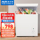 奧克斯（AUX）小冰柜家用商用小型冷藏柜冷凍柜兩用冰柜小型租房家用小冰箱小型冷柜 銅管258升級減霜款/可囤430斤肉 210L
