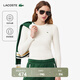 LACOSTE法國鱷魚(yú)女裝25秋冬純色圓領(lǐng)修身正肩T恤打底衫|TF1692 70V/米白色 XL 42