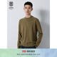 ERDOS【善系列】圓領(lǐng)純羊絨經(jīng)典純色舒適保暖男修身套衫羊絨衫 海藻綠 XL 180/100A