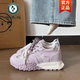 啄木鳥(niǎo)小個(gè)子隱形內增高6cm德訓鞋2026年春季新款運動(dòng)鞋百搭休閑老爹鞋 紫色 37 (235mm)