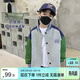 左西男童棒球服外套秋裝2026新款兒童春秋款夾克韓版上衣潮 灰色 140