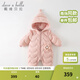 戴維貝拉（DAVE＆BELLA）新生兒羽絨連體衣保暖嬰兒衣服冬季幼兒服裝女寶外出服初生兒爬服 淺粉色-N 73cm （建議身高66-73cm）