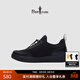 比音勒芬【抗菌防臭】秋季男士鞋子簡(jiǎn)約百搭防水戶(hù)外休閑鞋凈色板鞋 07黑 41 (255mm)