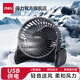 得力小風(fēng)扇桌面小型學(xué)生宿舍usb充電風(fēng)扇便攜式靜音辦公室桌上迷你電扇大風(fēng)力夾式手持床上長(cháng)續航車(chē)載 兩檔風(fēng)速-立式5寸-黑色