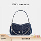 蔻馳（COACH）【禮物】女士經(jīng)典標志丹寧布Chain TABBY 30號鏈帶單肩包斜挎女包 LH/深藍色 混合色