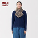 MUJI 抓絨 圍巾 圍脖 DDA13A5A 深咖啡色