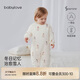 babylove嬰兒連體衣秋冬款夾棉哈衣保暖棉服男女寶寶純棉居家爬服雪寶墩墩