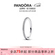 潘多拉（PANDORA）[女神節禮物]恒耀光環(huán)戒指銀色鑲嵌情侶對戒時(shí)尚疊戴送女友 1192999C01 52MM(建議100-110斤)