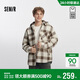 森馬（Semir）[商場(chǎng)同款]夾克男可拆卸連帽外套格紋上衣2025秋休閑101525108110