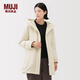 MUJI女式不易沾水羽絨大衣中長(cháng)款羽絨服女款女裝25年冬季外套BD10UA5A 象牙色 S (155/80A)