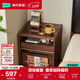 林氏家居全實(shí)木床頭柜小戶(hù)型家用臥室床邊儲物柜子菲林系列TG2B